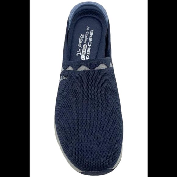 Skechers Commute Time Vegan Washable Geo Mules In Time Navy - Medium - Picture 2 of 3